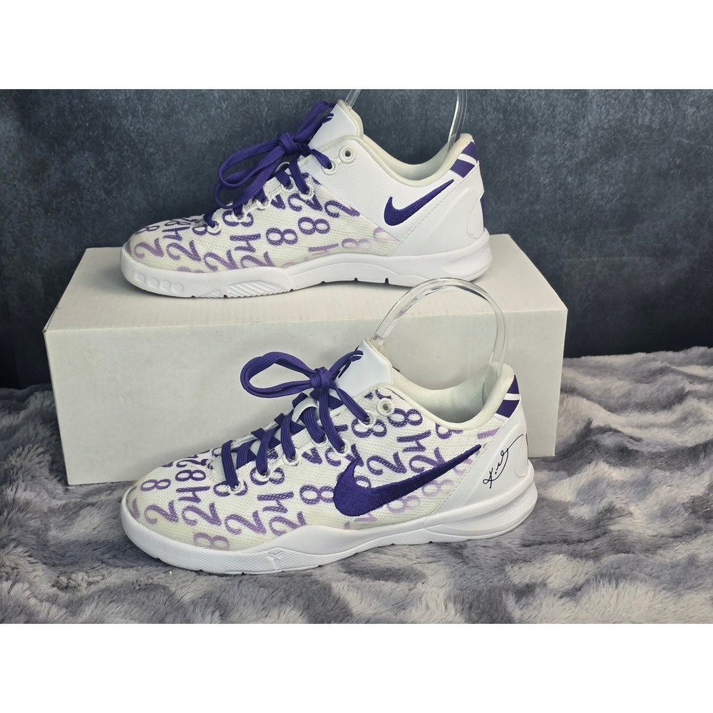 Nike Kobe 8 Protro Court Purple Kids Size 2Y FN0267-101 - Picture 1 of 6